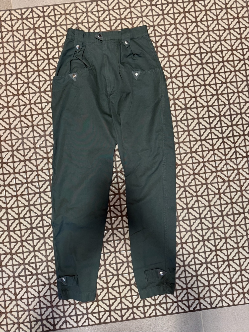 MARANT ÉTOILE Women’s Pulcie cotton-canvas tapered pants - size FR 36